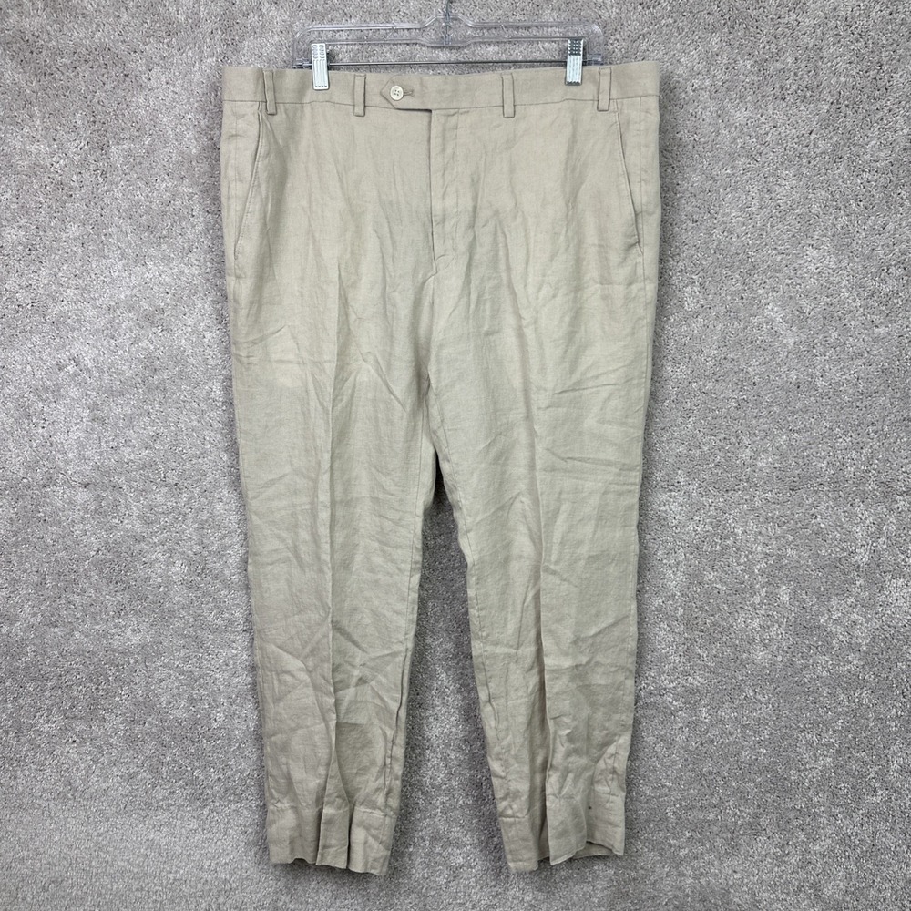 Lauren Ralph Lauren Mens Black Label Ultraflex Classic-Fit Linen Pants 38WX*26*L